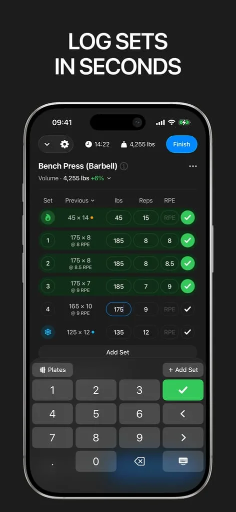 Gript fast set logging screenshot