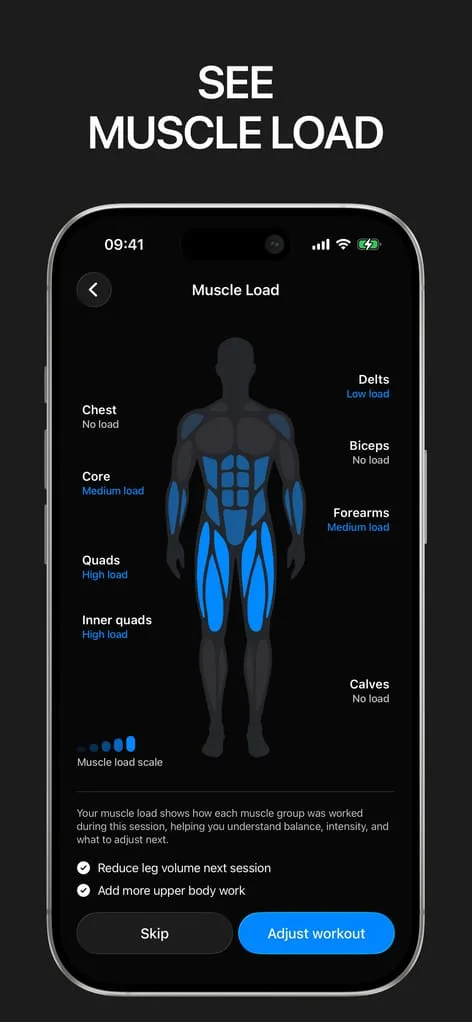 Gript muscle load screenshot